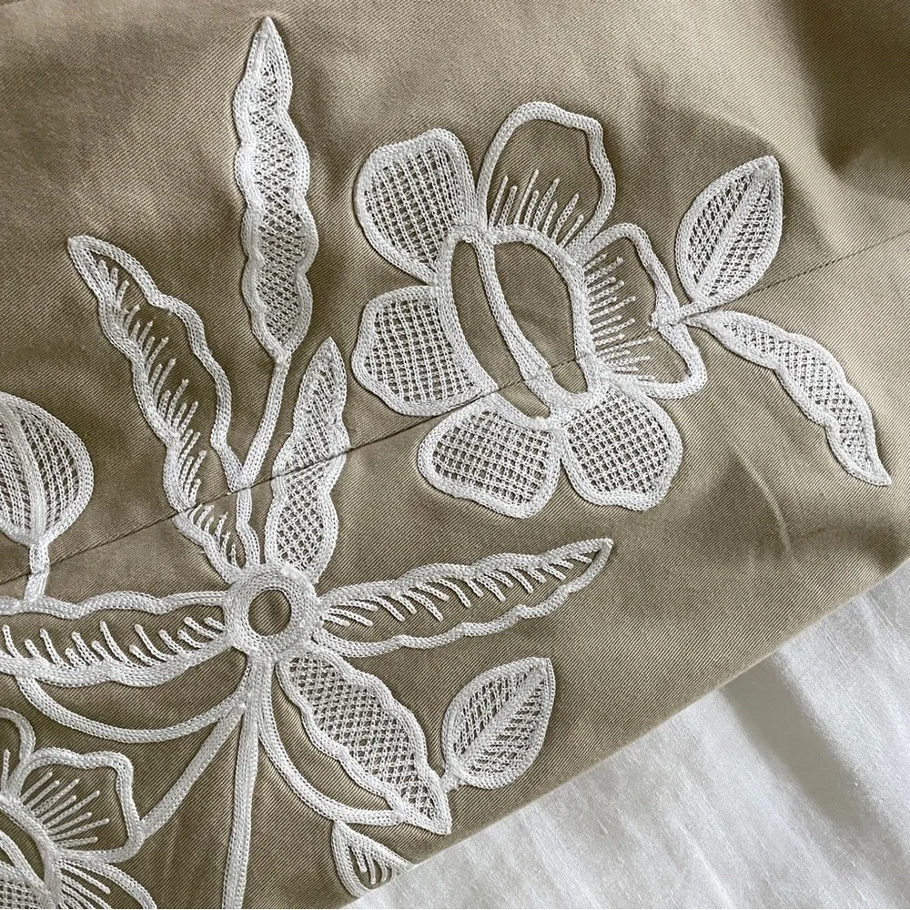 Carolina Herrera Floral Print Midi Dress with Embroidered Detail - Worn Once!! - Picture 5 of 7